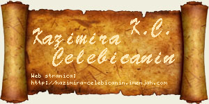 Kazimira Čelebićanin vizit kartica